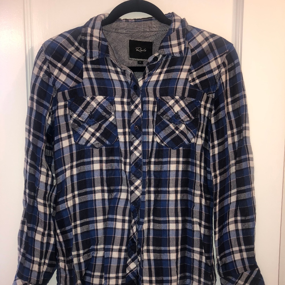 Rails Blue Flannel - image 1